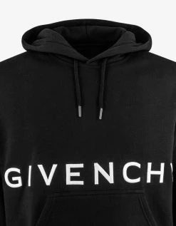 Givenchy Clothing Black 4G Logo Oversized Hoodie