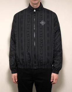 Givenchy Black 4G Logo Track Jacket Clothing