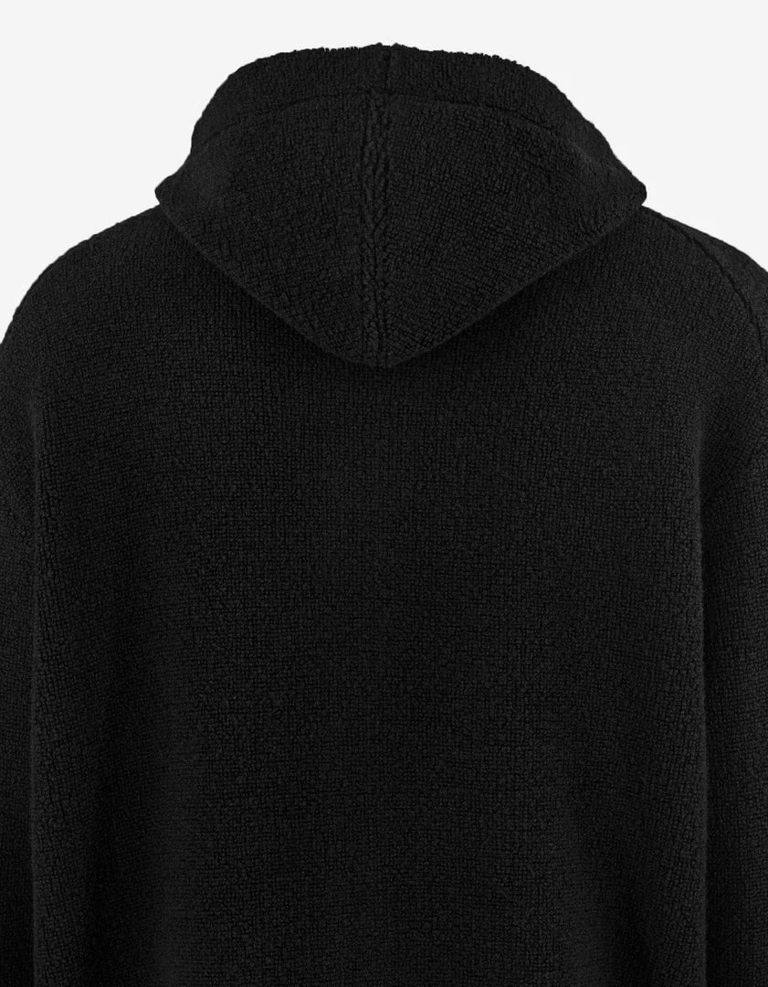 Outlet 🥰 Givenchy Black Bouclé Knit Barbed Wire Zip Hoodie 🌟 9 Givenchy Black Bouclé Knit Barbed Wire Zip Hoodie