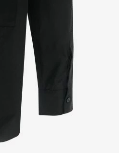 Givenchy Black Calligraphic Logo Print Shirt Clothing