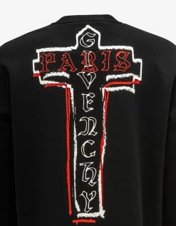 Givenchy Black Cross Logo Sweatshirt