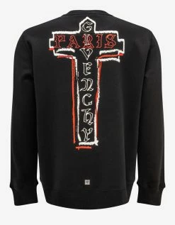 Givenchy Black Cross Logo Sweatshirt