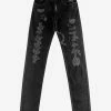 Givenchy Black Destroyed Denim Slim Jeans Clothing