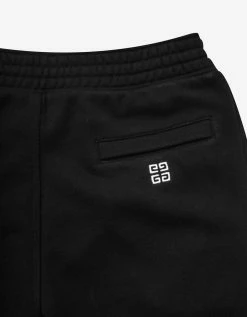 Givenchy Black Embroidered College Logo Sweat Pants