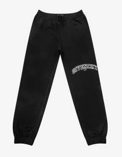 Givenchy Black Embroidered College Logo Sweat Pants