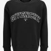 Givenchy Clothing Black Embroidered College Logo Sweatshirt