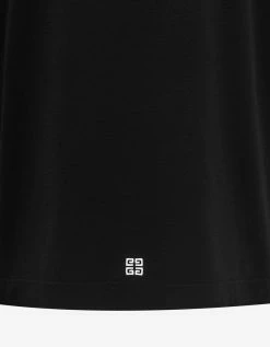 Givenchy Black Embroidered College Logo T-Shirt Clothing