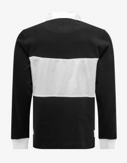 Givenchy Black Embroidered Logo Long Sleeve Polo Shirt Clothing