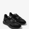 Givenchy Black Giv Runner Leather & Nylon Trainers