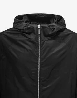 Givenchy Clothing Black Logo Nylon Windbreaker