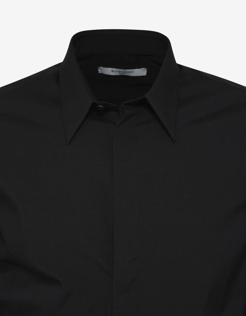 Best Pirce ๐ Givenchy Clothing Black Logo Signature Stretch-Cotton ๐ Shirt ๐ 8 Givenchy Clothing Black Logo Signature Stretch-Cotton Shirt