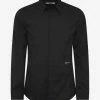 Givenchy Clothing Black Logo Signature Stretch-Cotton Shirt
