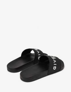 Givenchy Black Logo Slide Sandals New Arrivals