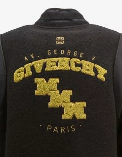 Hot Sale π₯° Givenchy Clothing Black MMW 1952 Varsity Bomber Jacket π 11 Givenchy Clothing Black MMW 1952 Varsity Bomber Jacket