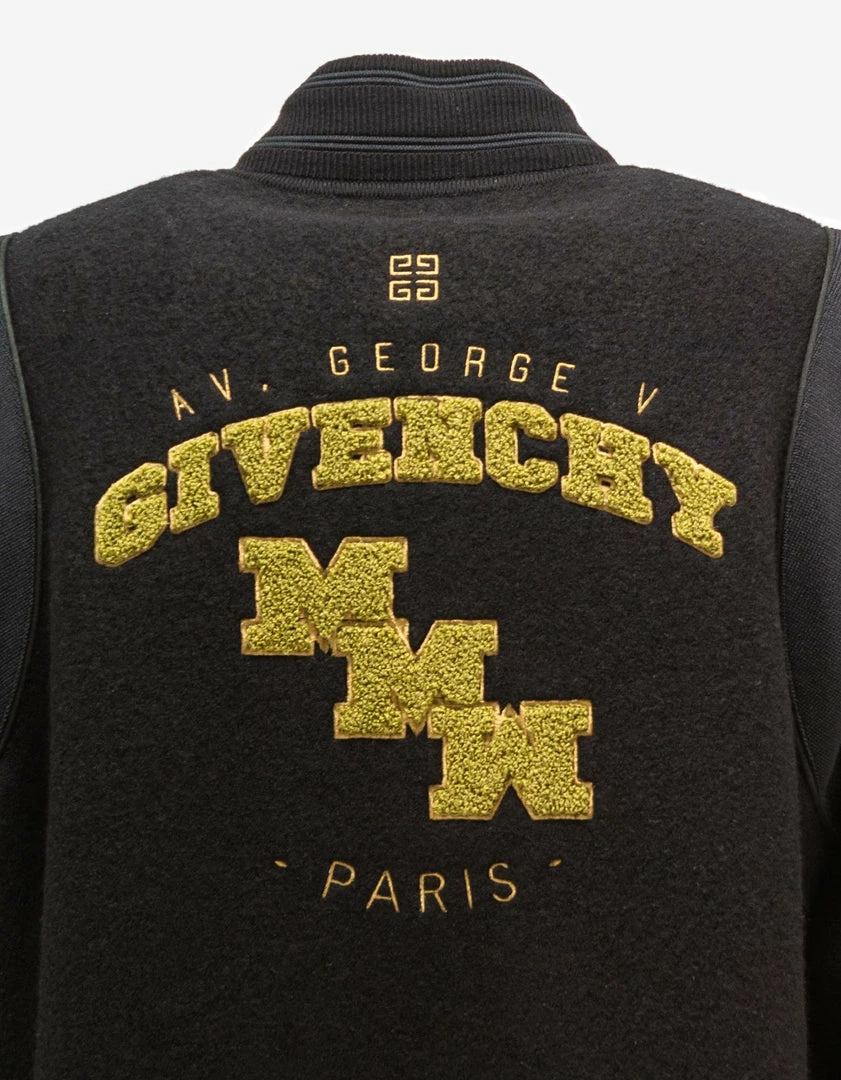 Hot Sale π₯° Givenchy Clothing Black MMW 1952 Varsity Bomber Jacket π 6 Givenchy Clothing Black MMW 1952 Varsity Bomber Jacket
