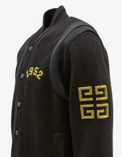 Hot Sale π₯° Givenchy Clothing Black MMW 1952 Varsity Bomber Jacket π 12 Givenchy Clothing Black MMW 1952 Varsity Bomber Jacket