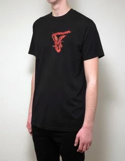 Givenchy Black Monster Print Oversized T-Shirt Clothing