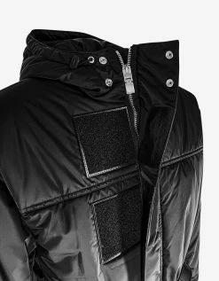Flash Sale 💯 Givenchy Black Parka With Metallic Details Clothing 😀 23 Givenchy Black Parka With Metallic Details Clothing