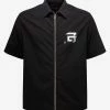 Givenchy Clothing Black Short Sleeve Zip Shirt
