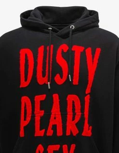 Givenchy Black Slogan Oversized Hoodie Clothing