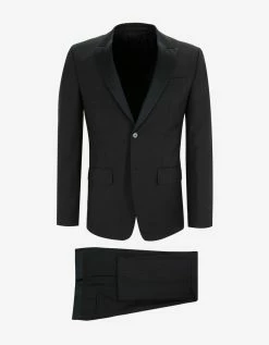 Givenchy Clothing Black Suit With Silk Trim
