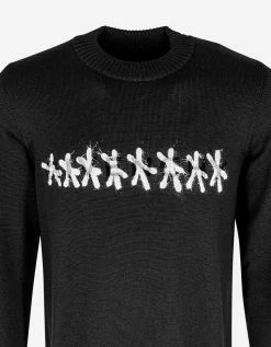 Givenchy Clothing Black Tag-Effect Logo Sweater