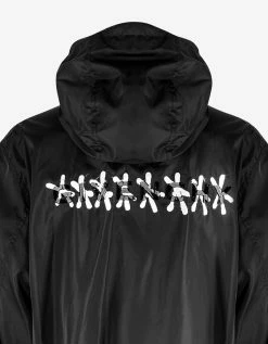 Givenchy Clothing Black Tag-Effect Logo Windbreaker