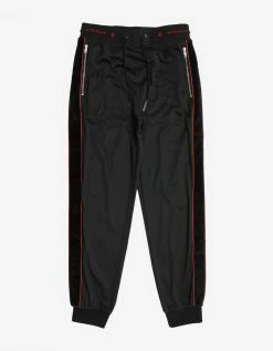 Givenchy Clothing Black Velvet Band Sweat Pants