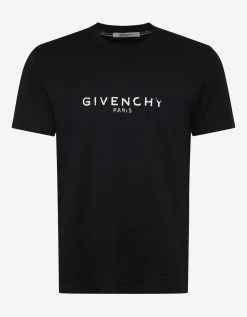 Givenchy Clothing Black Vintage Logo Slim Fit T-Shirt