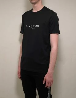 Givenchy Clothing Black Vintage Logo Slim Fit T-Shirt