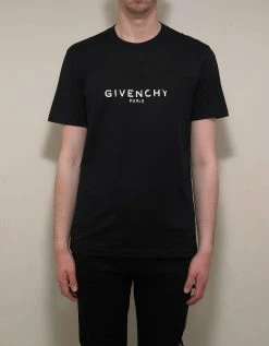 Givenchy Clothing Black Vintage Logo Slim Fit T-Shirt
