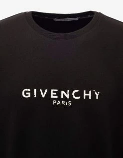 Givenchy Black Vintage Logo Sweatshirt Clothing