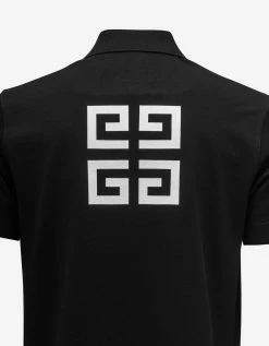 Givenchy Clothing Black Zip Logo Polo T-Shirt