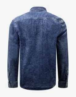 Givenchy Blue 4G Logo Band Denim Shirt Clothing