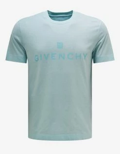 Givenchy Clothing Blue 4G Logo T-Shirt
