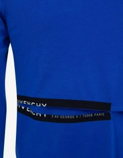 Givenchy Clothing Blue Cut Out Detail Wool Sweater