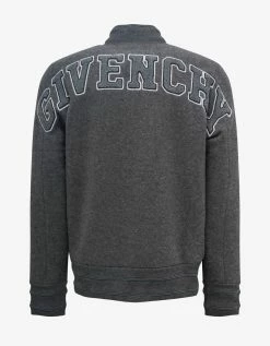 Givenchy Clothing Grey College Logo Bomber Jacket
