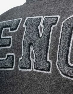 Promo 💯 Givenchy Clothing Grey College Logo Bomber Jacket 🌟 12 Givenchy Clothing Grey College Logo Bomber Jacket