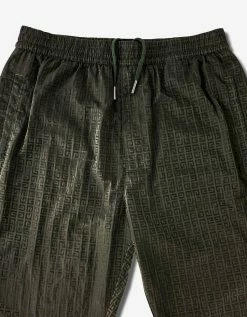 Givenchy Khaki 4G Logo Nylon Track Pants Clothing