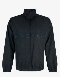Givenchy Midnight Blue 4G Logo Nylon Track Jacket