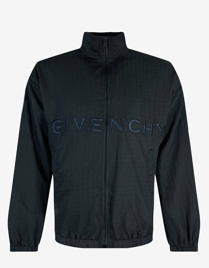 Cheap ✔️ Givenchy Midnight Blue 4G Logo Nylon Track Jacket 👏 3 Givenchy Midnight Blue 4G Logo Nylon Track Jacket