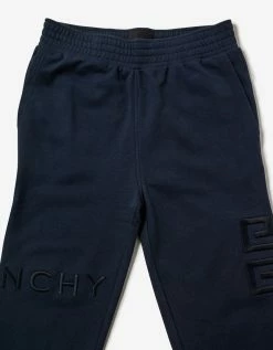 Givenchy Night Blue 4G Logo Sweat Pants Clothing