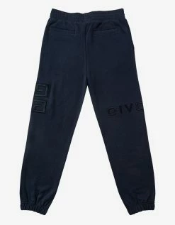 Givenchy Night Blue 4G Logo Sweat Pants Clothing