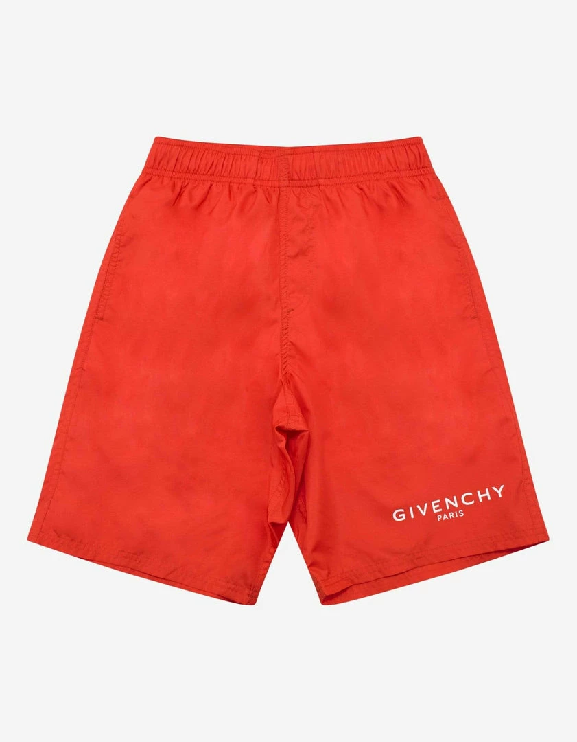 Best Sale β¨ Givenchy Red Classic Logo Long-Length Swim Shorts π 3 Givenchy Red Classic Logo Long-Length Swim Shorts