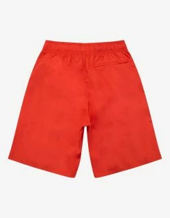 Givenchy Red Classic Logo Long-Length Swim Shorts