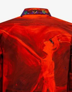 Givenchy Red Josh Smith Devil Print Shirt Shirts