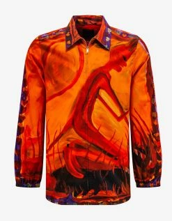 Givenchy Red Josh Smith Devil Print Shirt Shirts