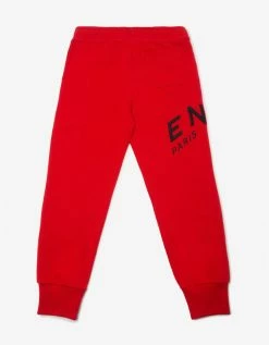 Givenchy Clothing Red Refracted Logo Sweat Pants