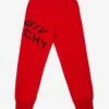 Givenchy Clothing Red Refracted Logo Sweat Pants