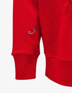Givenchy Clothing Red Rip Detail Oversized Sweatshirt